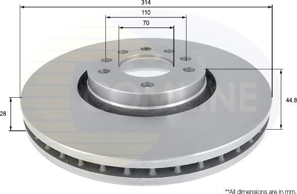 Comline ADC1135V - Kočioni disk www.molydon.hr