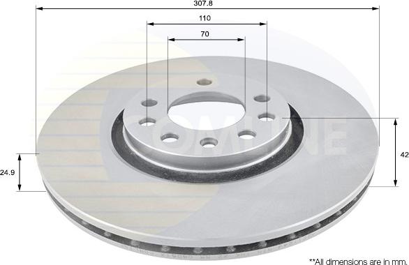 Comline ADC1124V - Kočioni disk www.molydon.hr