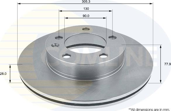 Comline ADC1125V - Kočioni disk www.molydon.hr