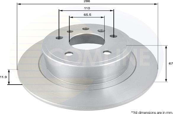 Comline ADC1128 - Kočioni disk www.molydon.hr