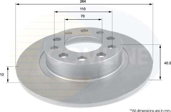 Comline ADC1846 - Kočioni disk www.molydon.hr