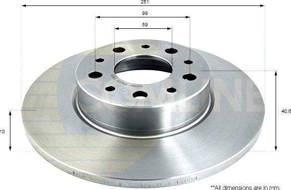 Comline ADC1847 - Kočioni disk www.molydon.hr