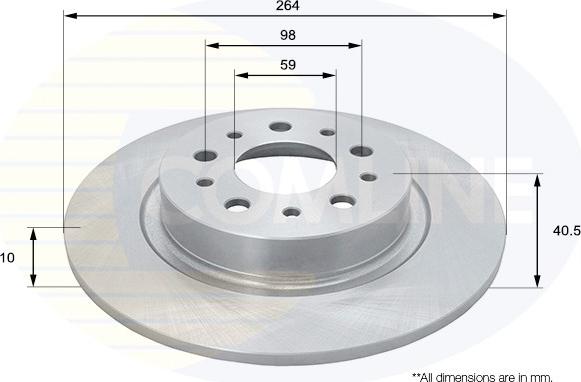 Comline ADC1850 - Kočioni disk www.molydon.hr