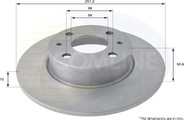 Comline ADC1809 - Kočioni disk www.molydon.hr