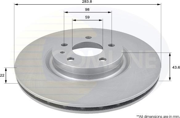 Comline ADC1805V - Kočioni disk www.molydon.hr