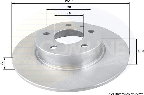 Comline ADC1806 - Kočioni disk www.molydon.hr