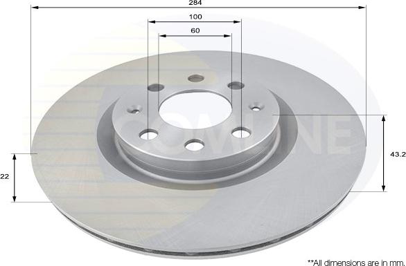 Comline ADC1819V - Kočioni disk www.molydon.hr