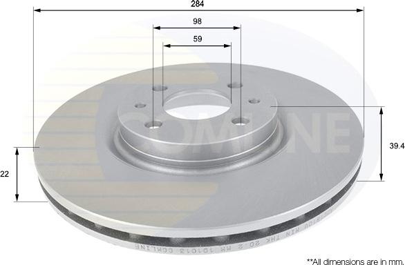 Comline ADC1810V - Kočioni disk www.molydon.hr