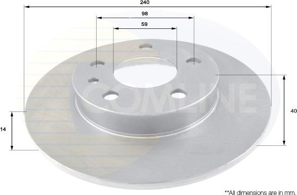 Comline ADC1813 - Kočioni disk www.molydon.hr