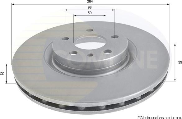 Comline ADC1812V - Kočioni disk www.molydon.hr