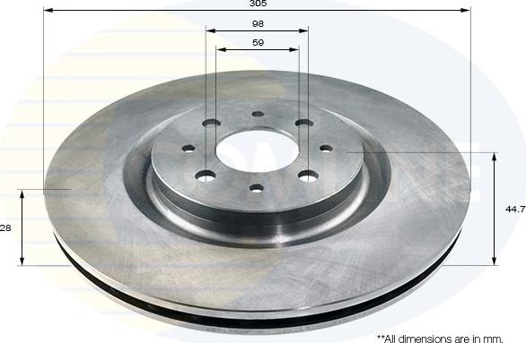 Comline ADC1834V - Kočioni disk www.molydon.hr