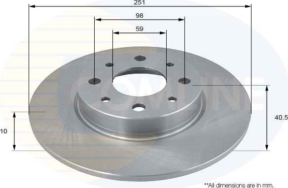 Comline ADC1835 - Kočioni disk www.molydon.hr