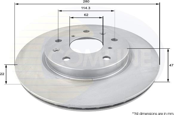 Comline ADC1830V - Kočioni disk www.molydon.hr