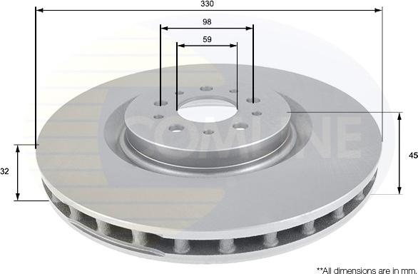 Comline ADC1832V - Kočioni disk www.molydon.hr