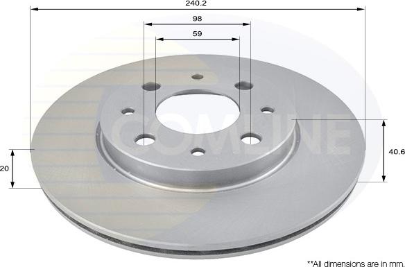 Comline ADC1821V - Kočioni disk www.molydon.hr