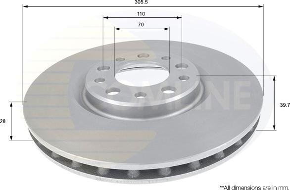 Comline ADC1828V - Kočioni disk www.molydon.hr