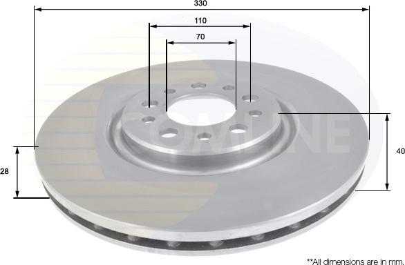 Comline ADC1827V - Kočioni disk www.molydon.hr