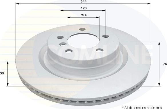 Comline ADC1340V - Kočioni disk www.molydon.hr