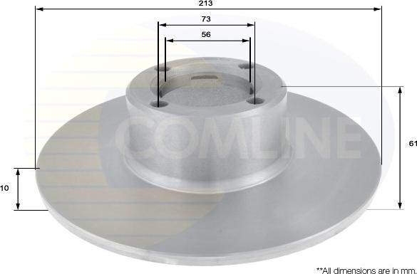 Comline ADC1304 - Kočioni disk www.molydon.hr