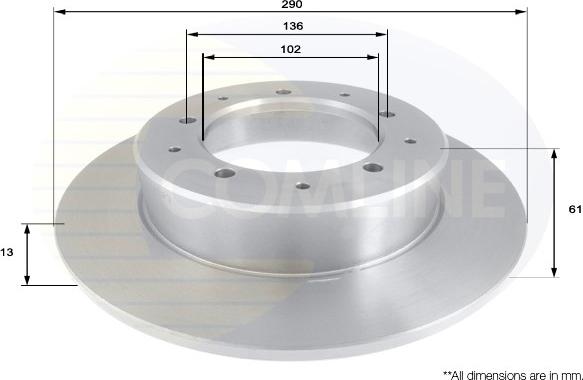 Comline ADC1303 - Kočioni disk www.molydon.hr