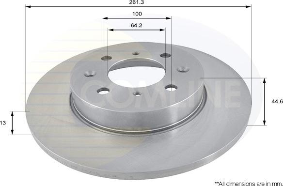 Comline ADC1302 - Kočioni disk www.molydon.hr