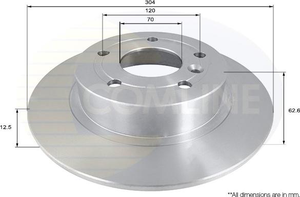 Comline ADC1307 - Kočioni disk www.molydon.hr