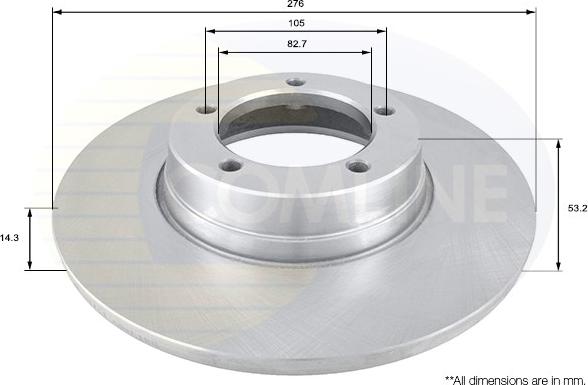 Comline ADC1314 - Kočioni disk www.molydon.hr