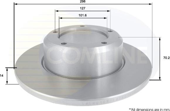 Comline ADC1310 - Kočioni disk www.molydon.hr