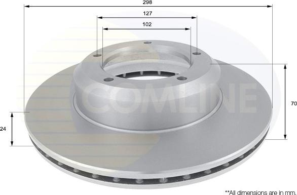 Comline ADC1311V - Kočioni disk www.molydon.hr