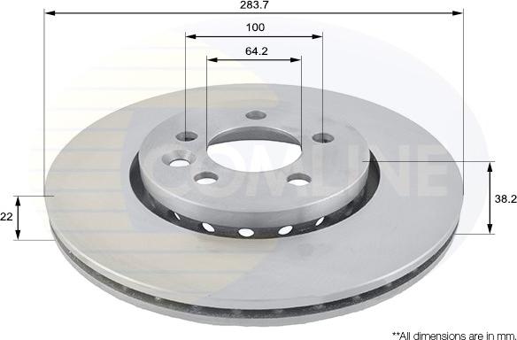 Comline ADC1318V - Kočioni disk www.molydon.hr