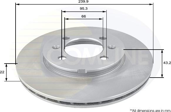 Comline ADC1313V - Kočioni disk www.molydon.hr