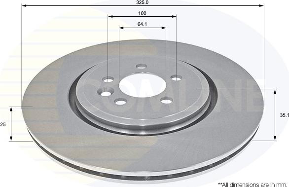 Comline ADC1336V - Kočioni disk www.molydon.hr