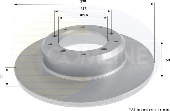 Comline ADC1338 - Kočioni disk www.molydon.hr