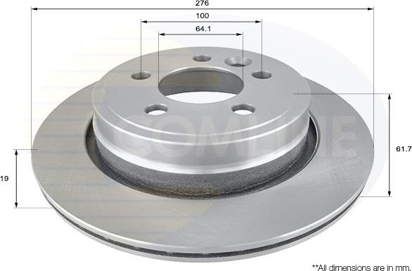 Comline ADC1337V - Kočioni disk www.molydon.hr