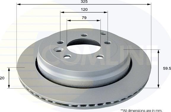 Comline ADC1325V - Kočioni disk www.molydon.hr