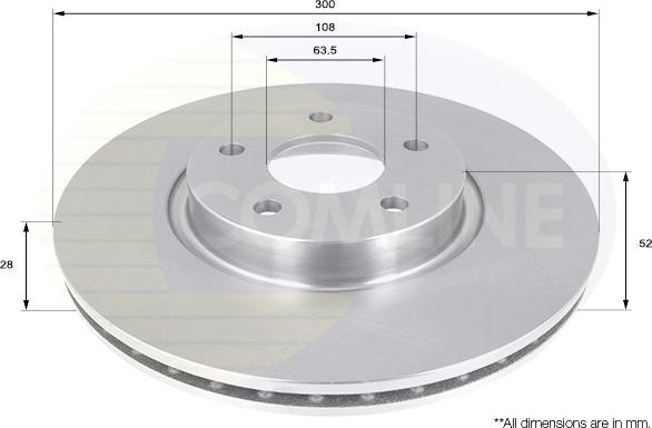 Comline ADC1249V - Kočioni disk www.molydon.hr