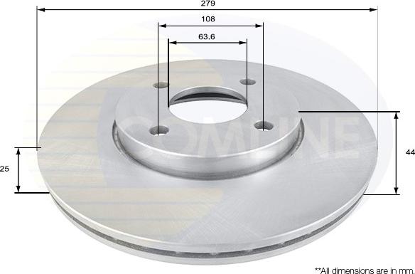 Comline ADC1244V - Kočioni disk www.molydon.hr