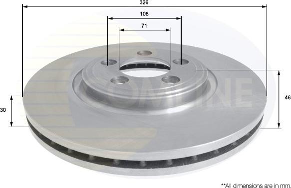 Comline ADC1245V - Kočioni disk www.molydon.hr