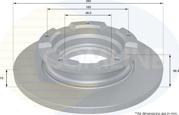 Comline ADC1241 - Kočioni disk www.molydon.hr