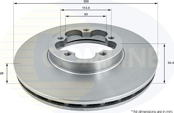 Comline ADC1259V - Kočioni disk www.molydon.hr