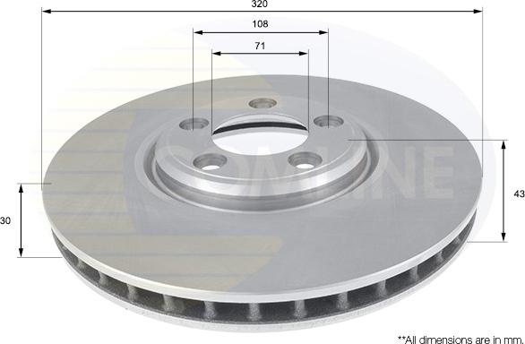 Comline ADC1254V - Kočioni disk www.molydon.hr