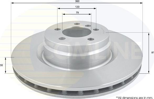 Comline ADC1261V - Kočioni disk www.molydon.hr