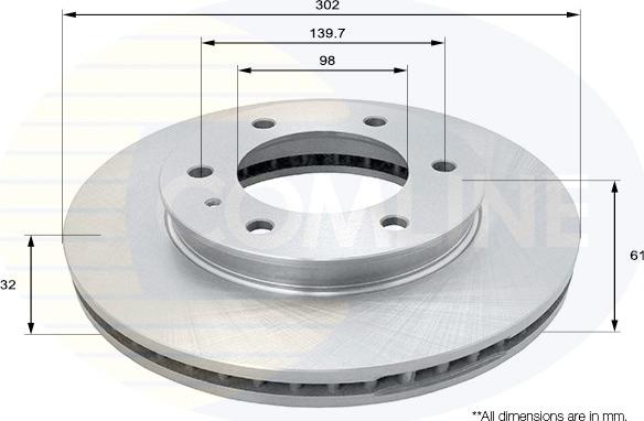 Comline ADC1263V - Kočioni disk www.molydon.hr