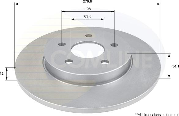 Comline ADC1219 - Kočioni disk www.molydon.hr