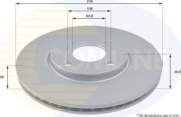 Comline ADC1280V - Kočioni disk www.molydon.hr