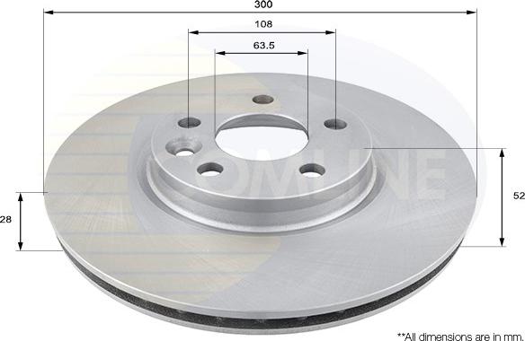 Comline ADC1237V - Kočioni disk www.molydon.hr