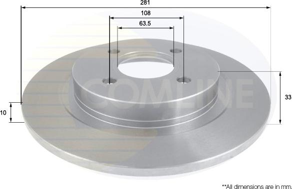 Comline ADC1224 - Kočioni disk www.molydon.hr