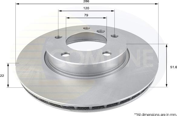 Comline ADC1702V - Kočioni disk www.molydon.hr