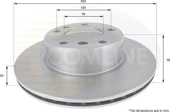 Comline ADC1710V - Kočioni disk www.molydon.hr