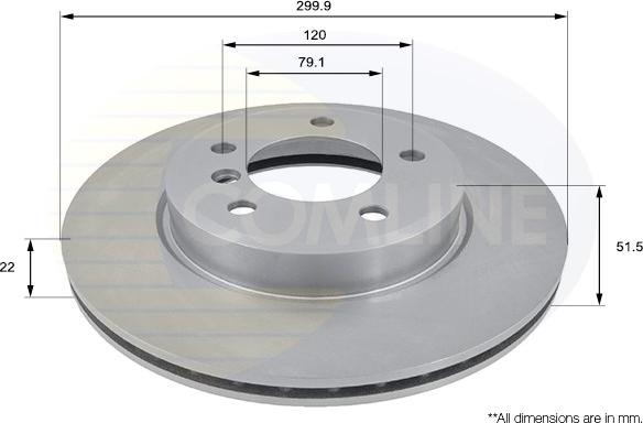 Comline ADC1712V - Kočioni disk www.molydon.hr